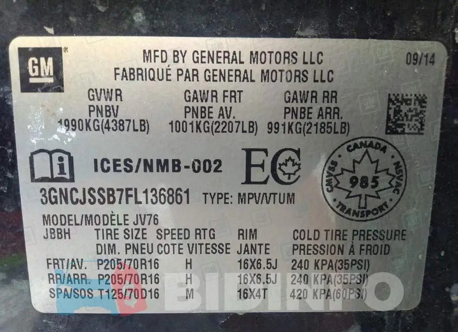 3GNCJSSB7FL136861 Photo# 9