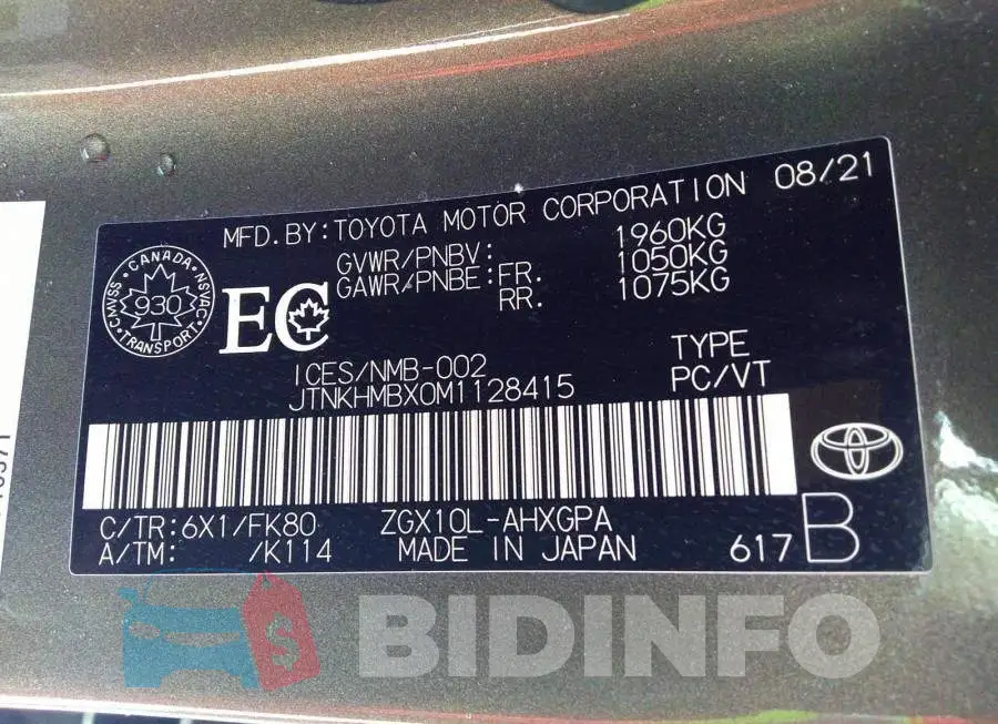 JTNKHMBX0M1128415 Photo# 9
