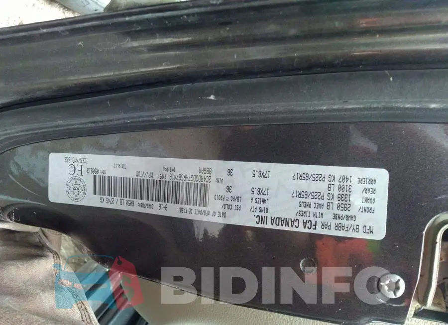 2C4RDGDG7HR567416 Photo# 9