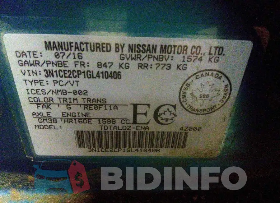 3N1CE2CP1GL410406 Photo# 9