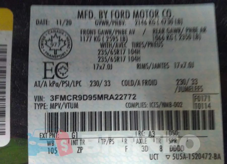 3FMCR9D95MRA22772 Photo# 9
