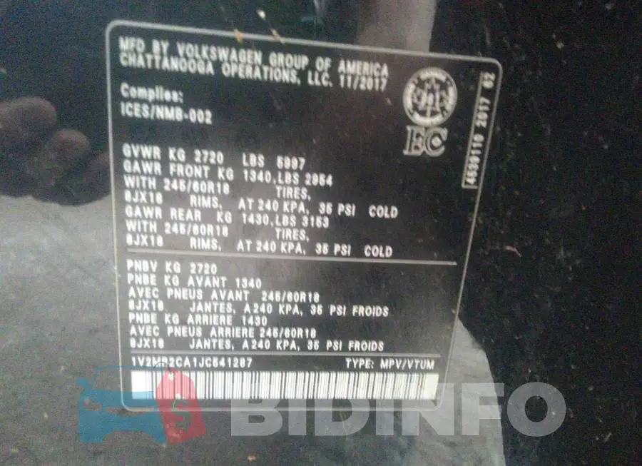 1V2MR2CA1JC541287 Photo# 9