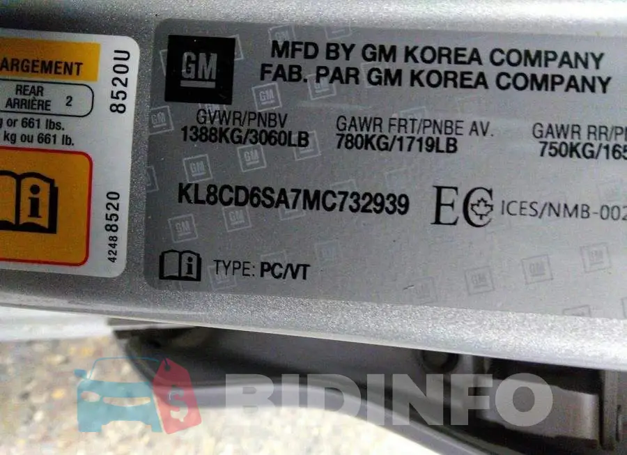 KL8CD6SA7MC732939 Photo# 9