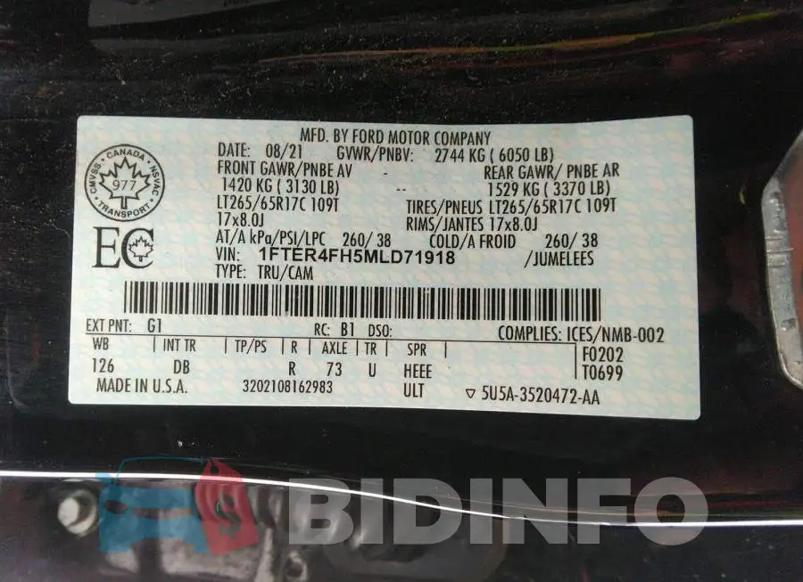 1FTER4FH5MLD71918 Photo# 9