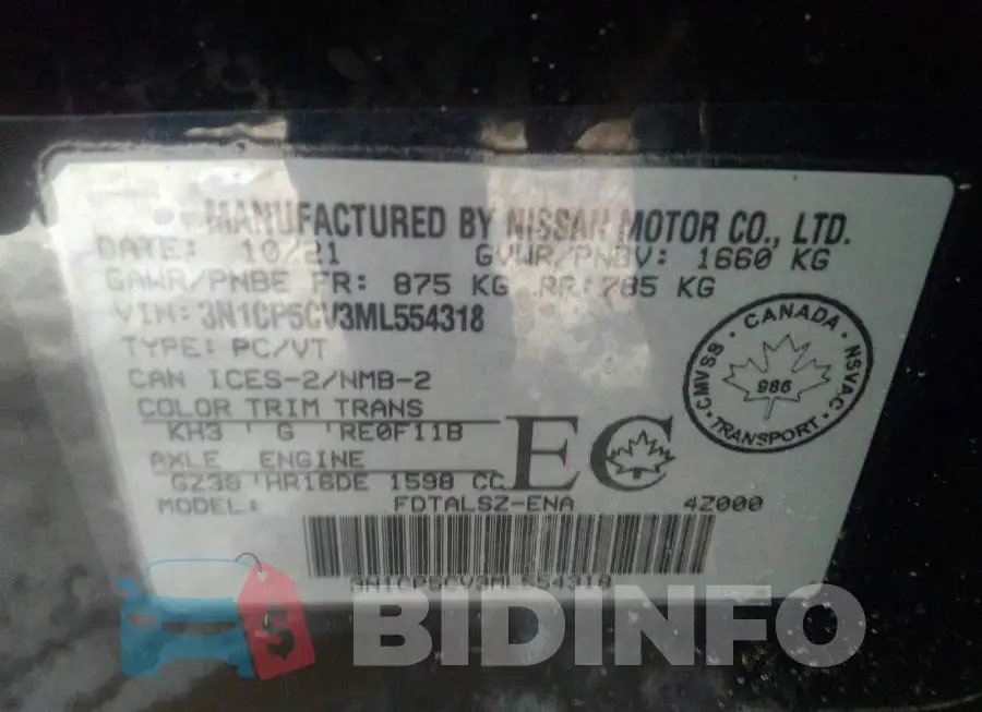 3N1CP5CV3ML554318 Photo# 9