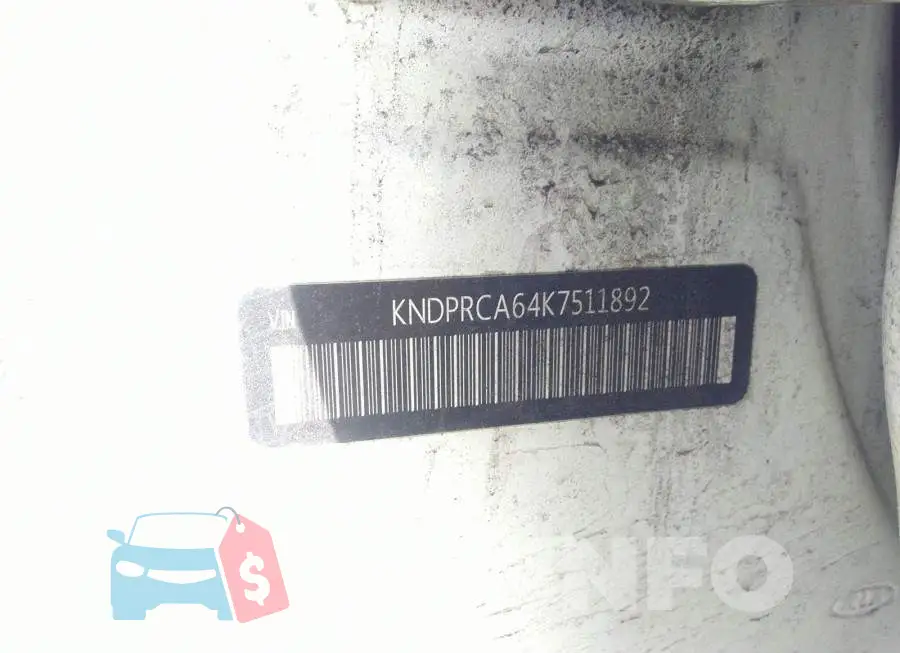 KNDPRCA64K7511892 Photo# 9