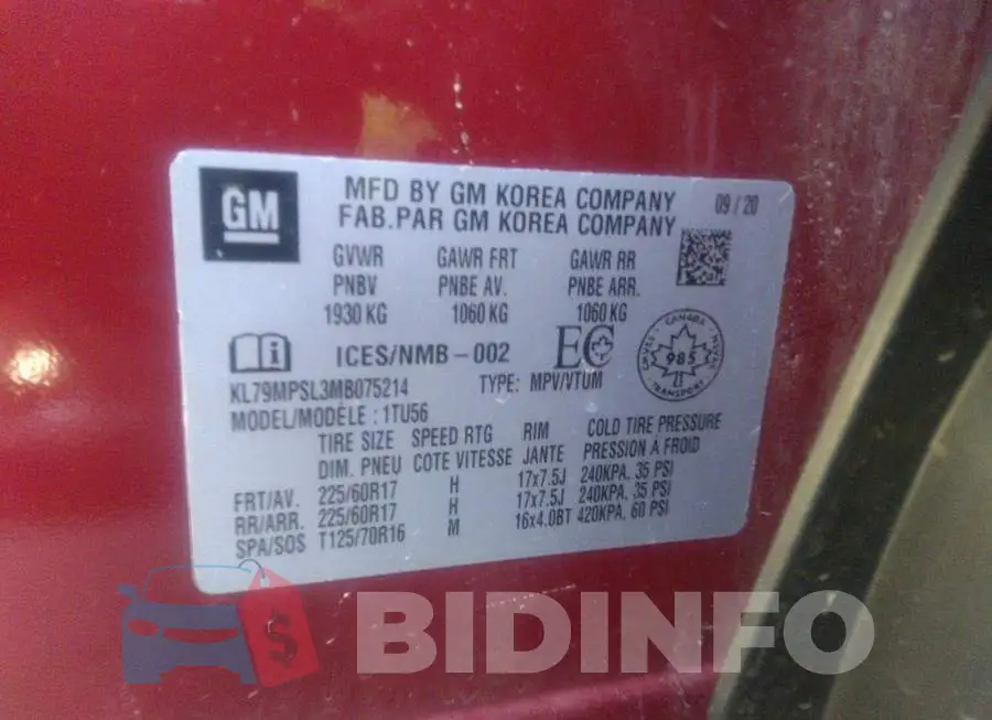 KL79MPSL3MB075214 Photo# 9