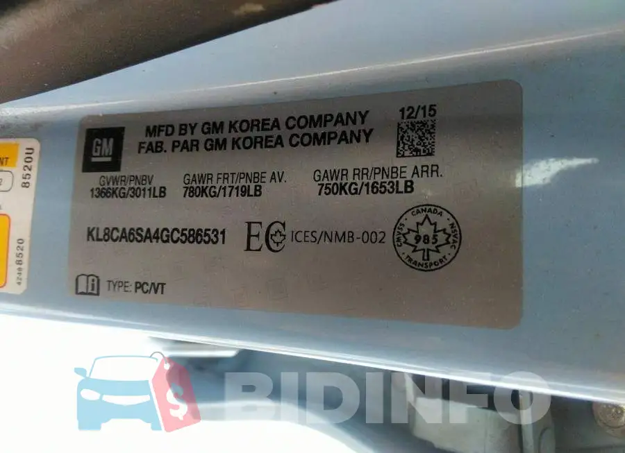 KL8CA6SA4GC586531 Photo# 9