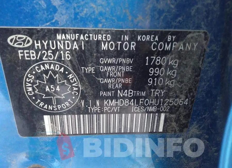 KMHD84LF0HU125064 Photo# 9