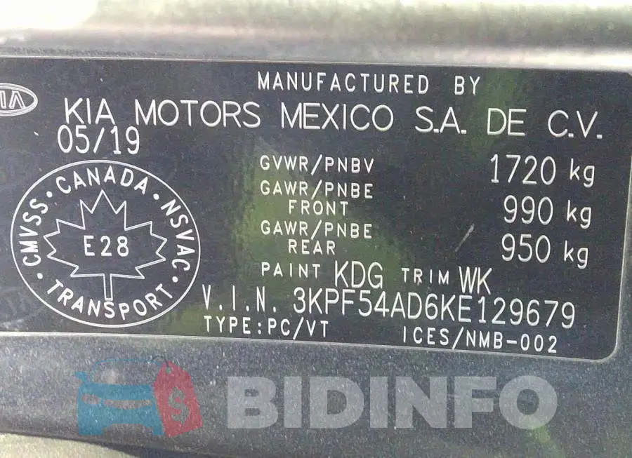 3KPF54AD6KE129679 Photo# 9