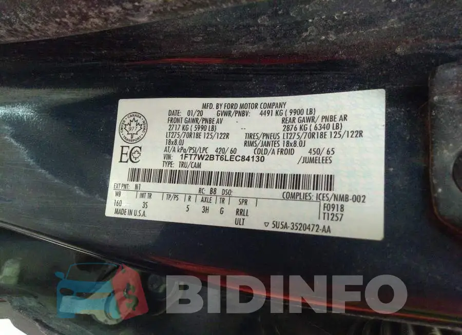 1FT7W2BT6LEC84130 Photo# 9