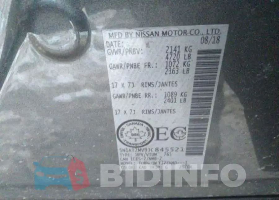 5N1AT2MV9JC845521 Photo# 10