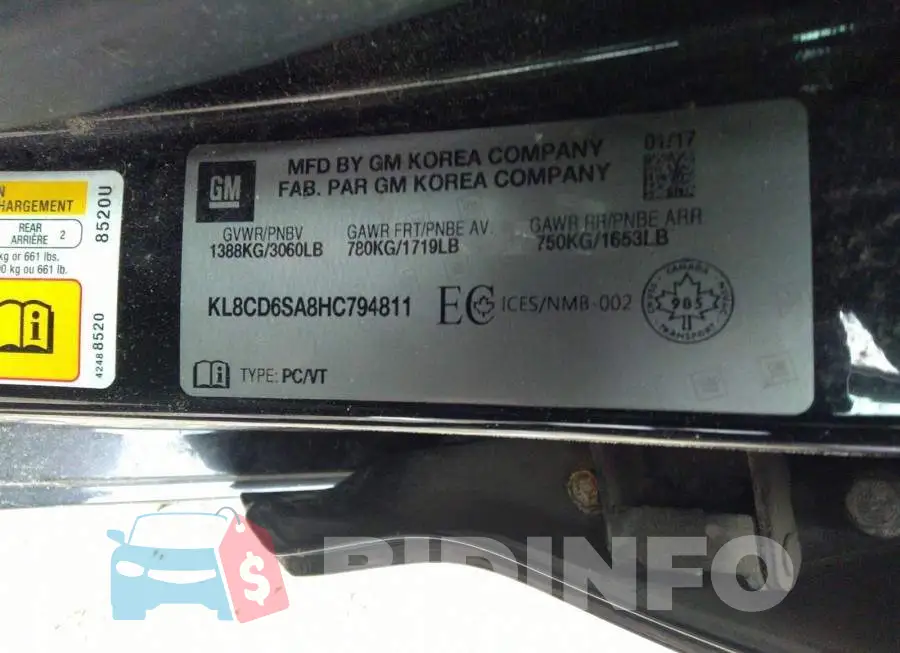 KL8CD6SA8HC794811 Photo# 9