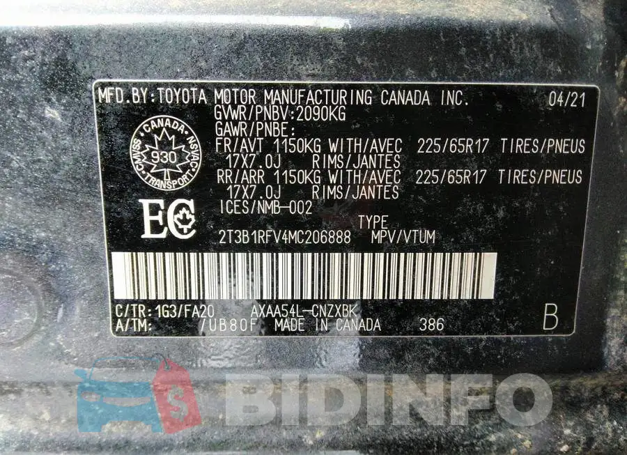2T3B1RFV4MC206888 Photo# 9