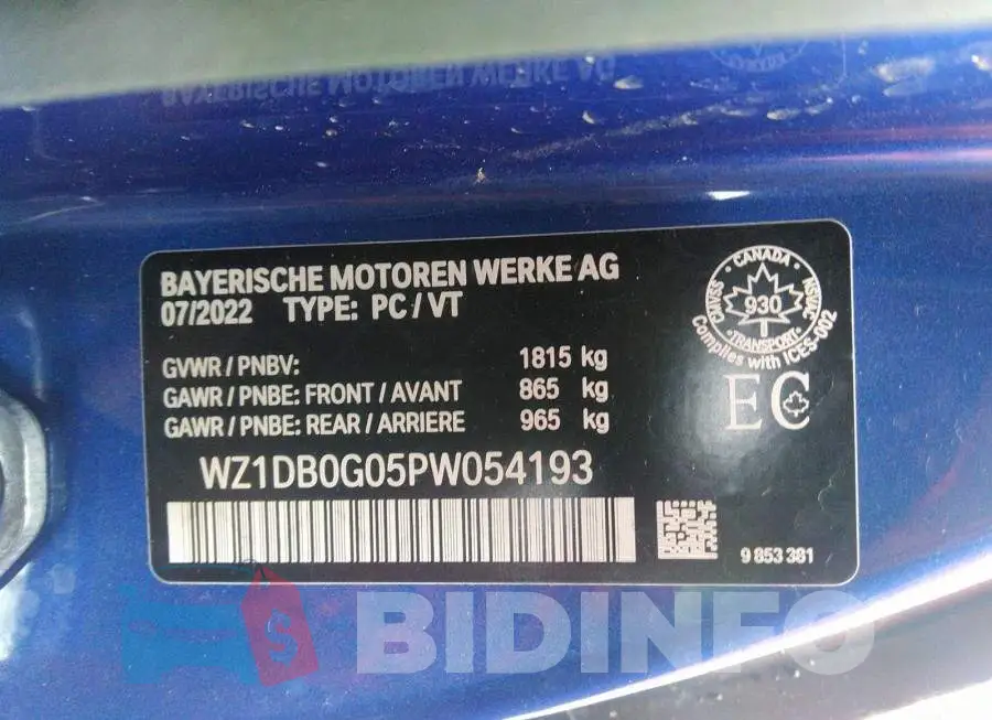 WZ1DB0G05PW054193 Photo# 9