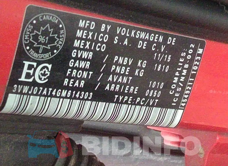 3VWJ07AT4GM614303 Photo# 9