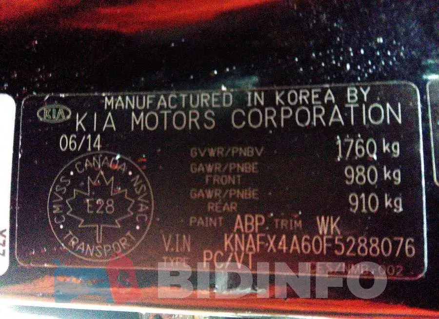 KNAFX4A60F5288076 Photo# 9