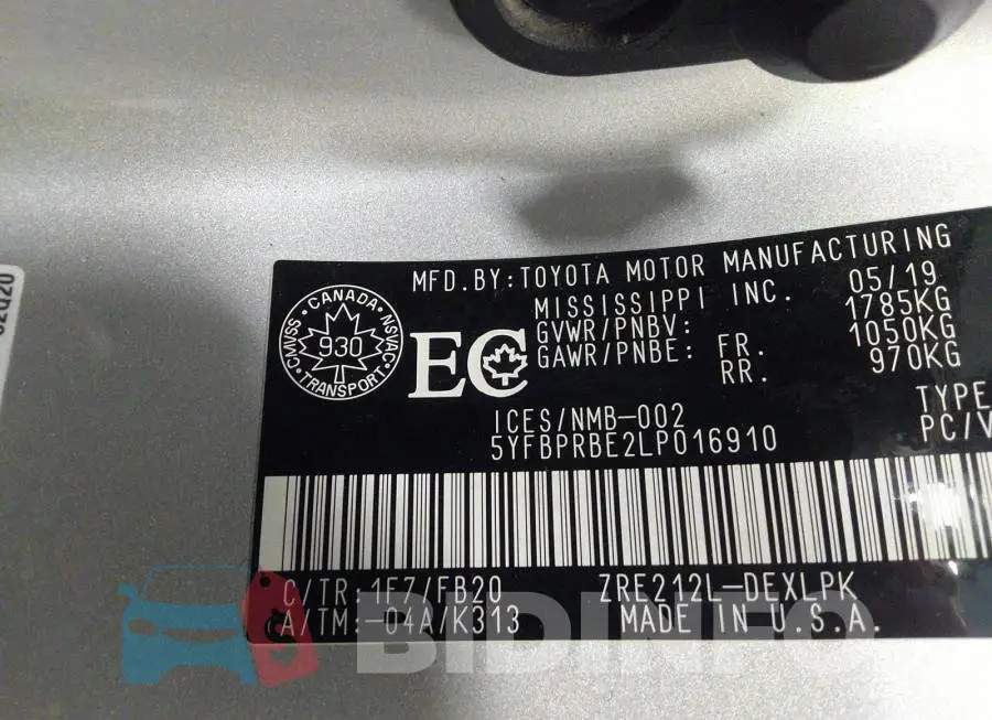 5YFBPRBE2LP016910 Photo# 9