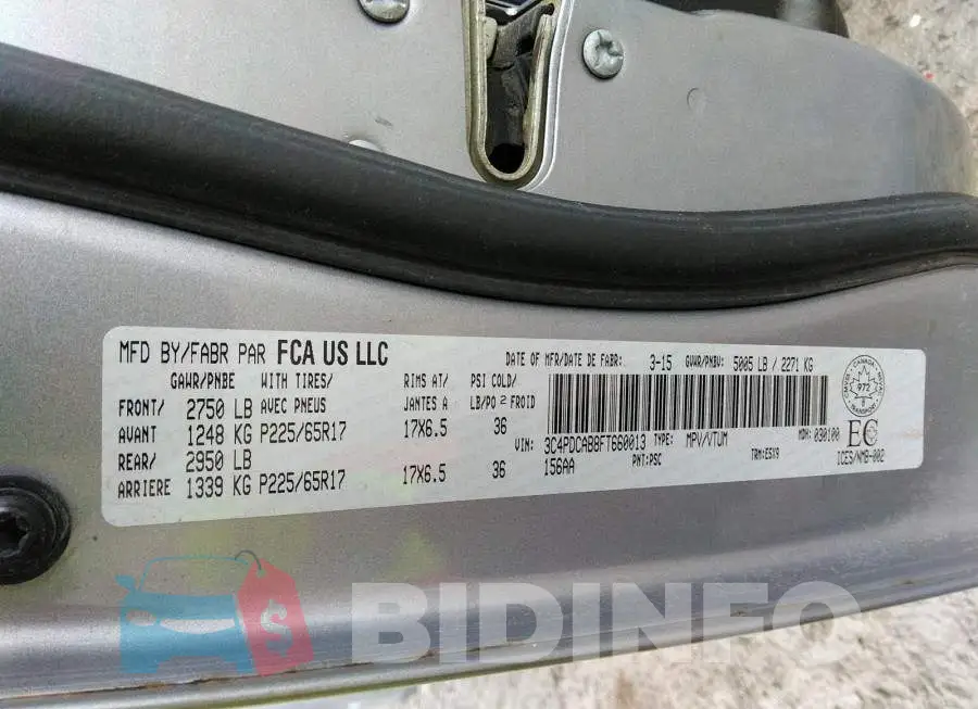 3C4PDCAB8FT660013 Photo# 9