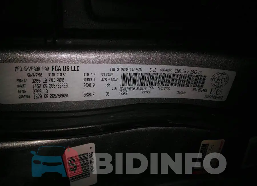 1C4RJFBG9FC858379 Photo# 9