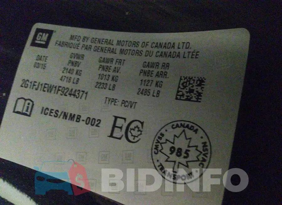2G1FJ1EW1F9244371 Photo# 9