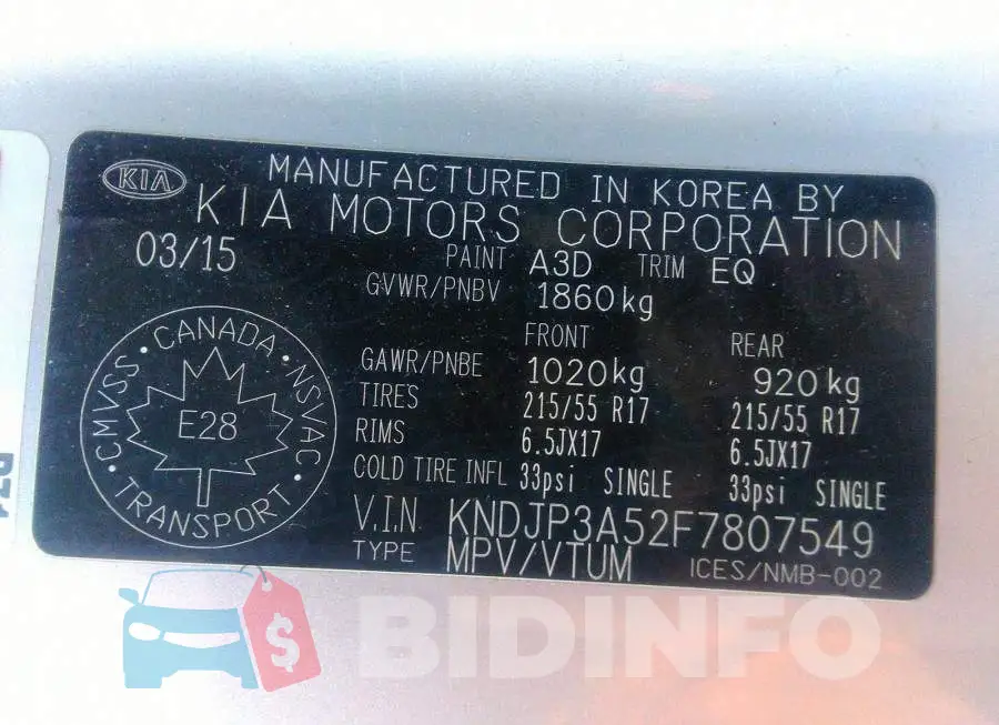 KNDJP3A52F7807549 Photo# 9