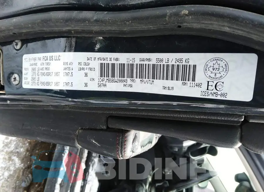 1C4PJMBS8GW200049 Photo# 9