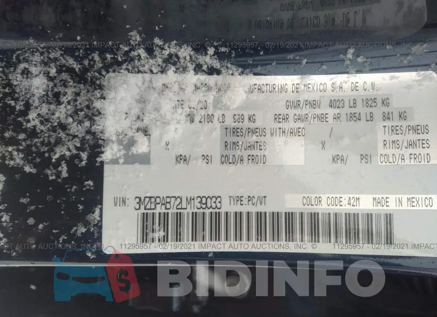 3MZBPAB72LM139033 Photo# 9