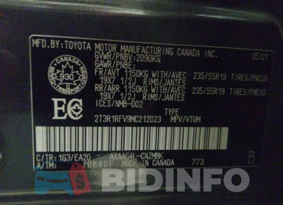 2T3R1RFV9MC212023 Photo# 9
