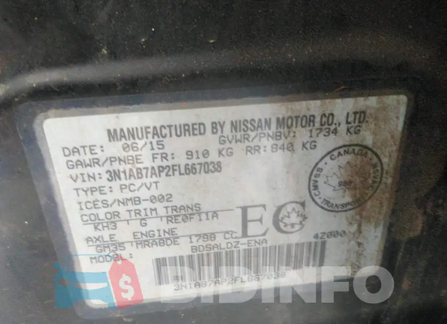 3N1AB7AP2FL667038 Photo# 9