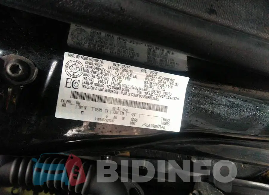 1FADP3J28FL245379 Photo# 9