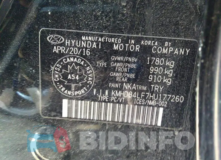 KMHD84LF7HU177260 Photo# 9