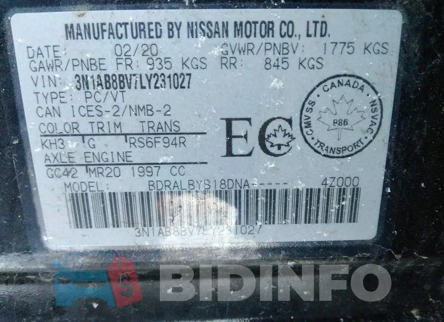 3N1AB8BV7LY231027 Photo# 9