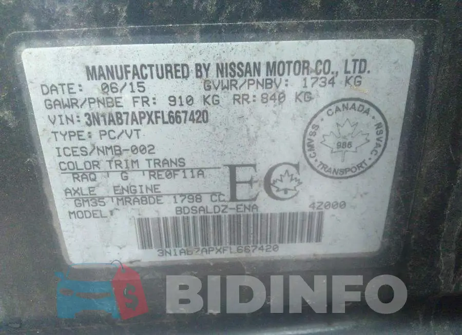 3N1AB7APXFL667420 Photo# 9