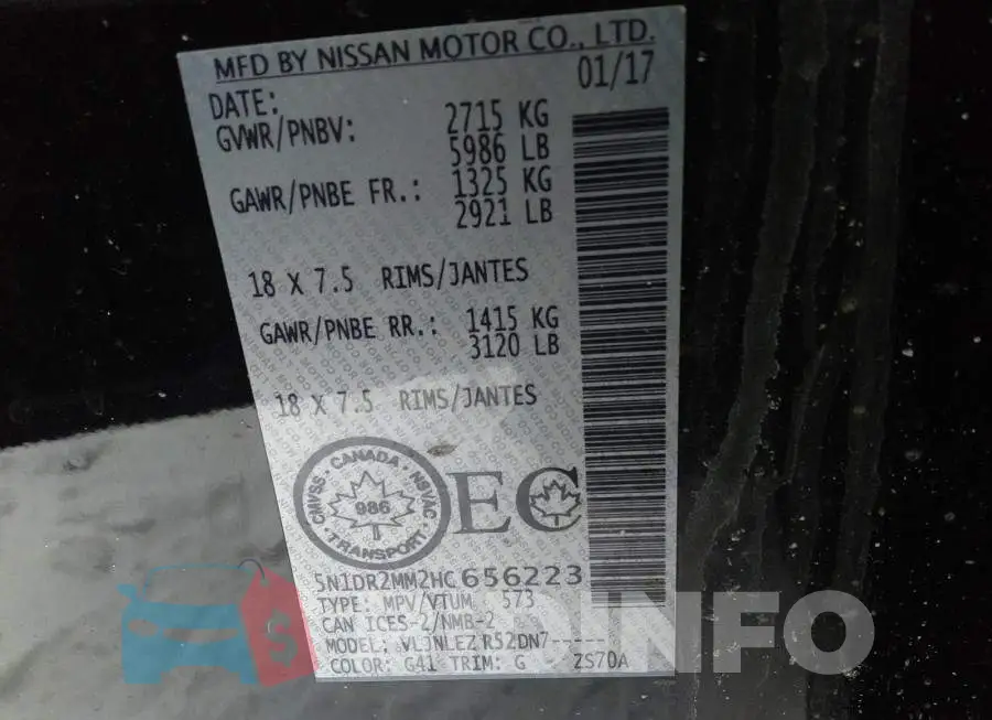 5N1DR2MM2HC656223 Photo# 9