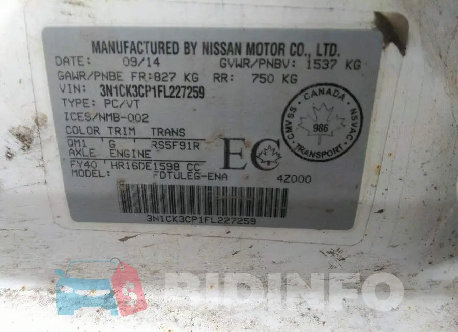 3N1CK3CP1FL227259 Photo# 9