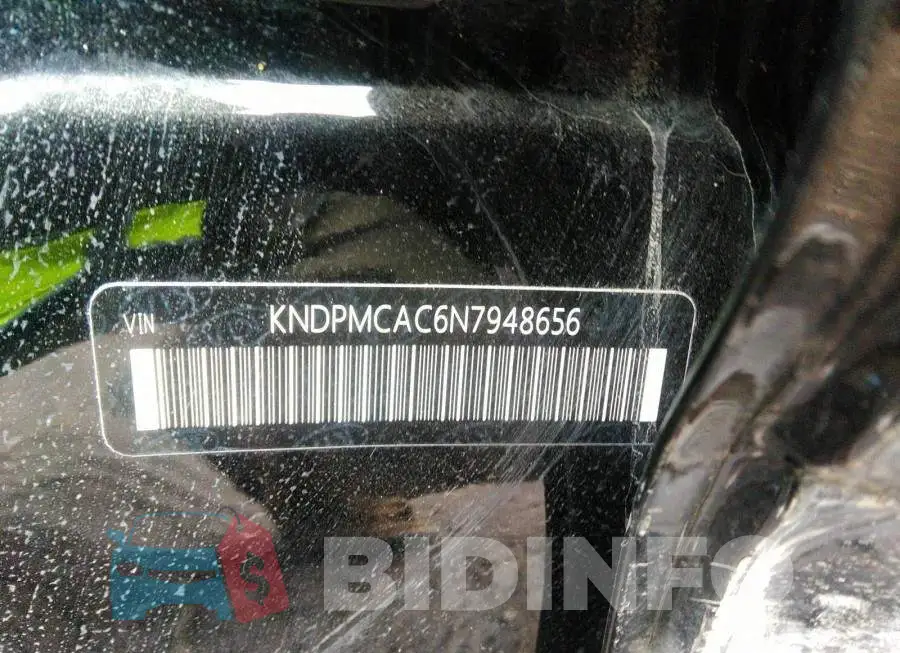 KNDPMCAC6N7948656 Photo# 9
