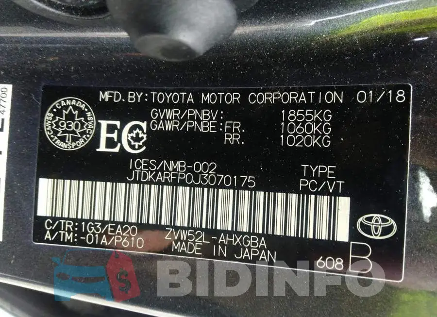 JTDKARFP0J3070175 Photo# 9