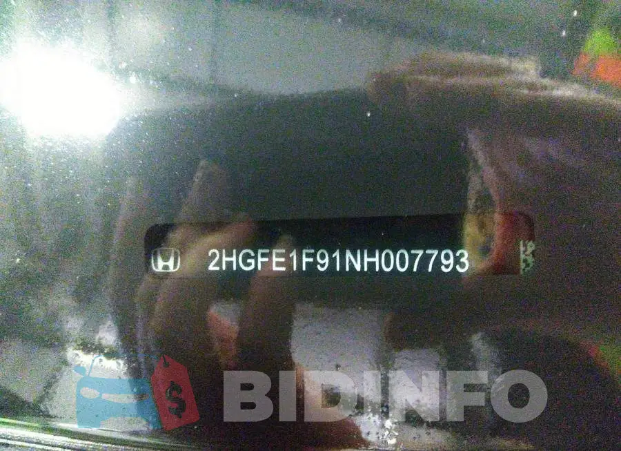 2HGFE1F91NH007793 Photo# 9