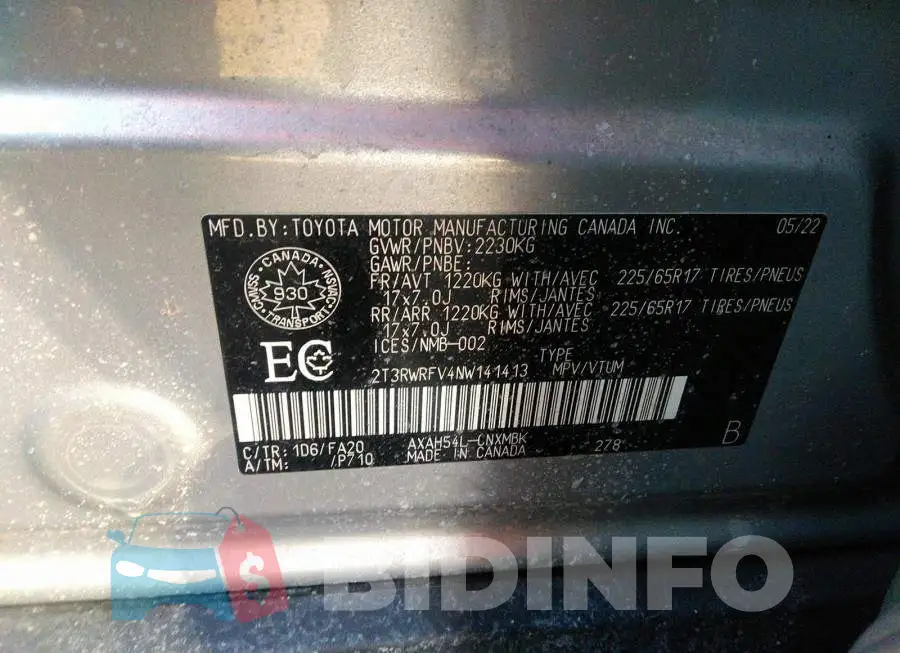 2T3RWRFV4NW141413 Photo# 9