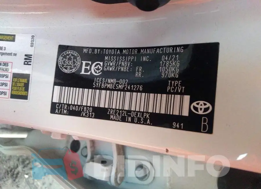 5YFBPMBE5MP241276 Photo# 9