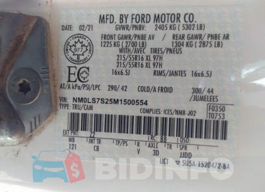 NM0LS7S25M1500554 Photo# 9