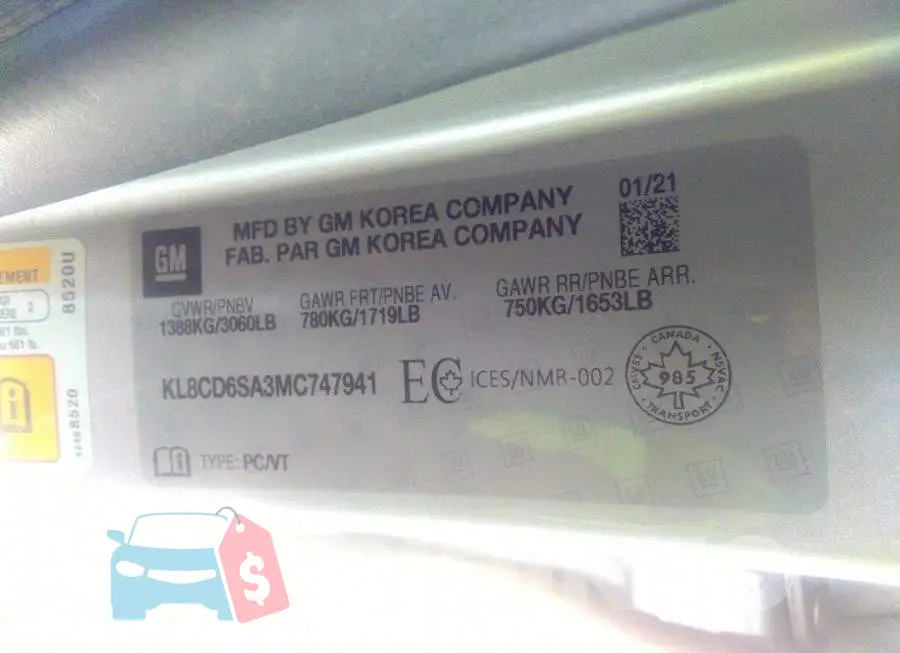 KL8CD6SA3MC747941 Photo# 9