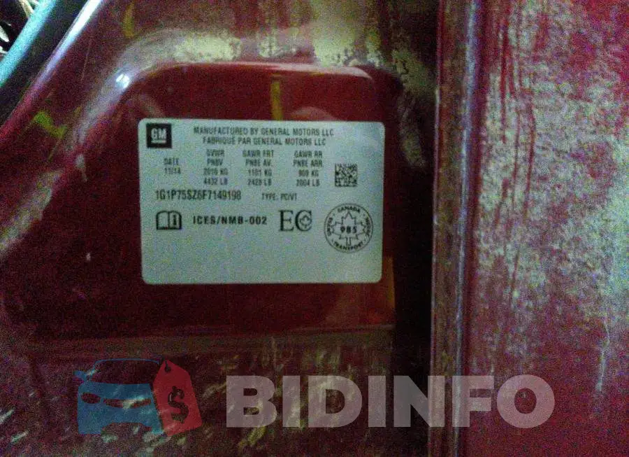 1G1P75SZ6F7149198 Photo# 9