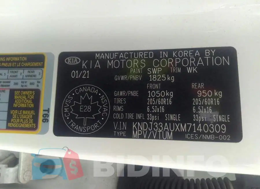 KNDJ33AUXM7140309 Photo# 9