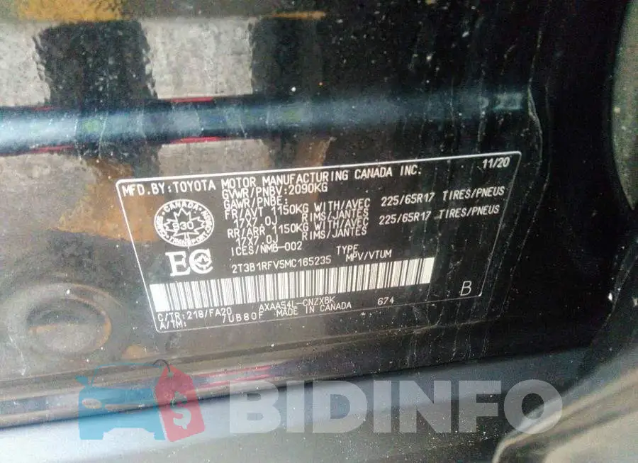 2T3B1RFV5MC165235 Photo# 9