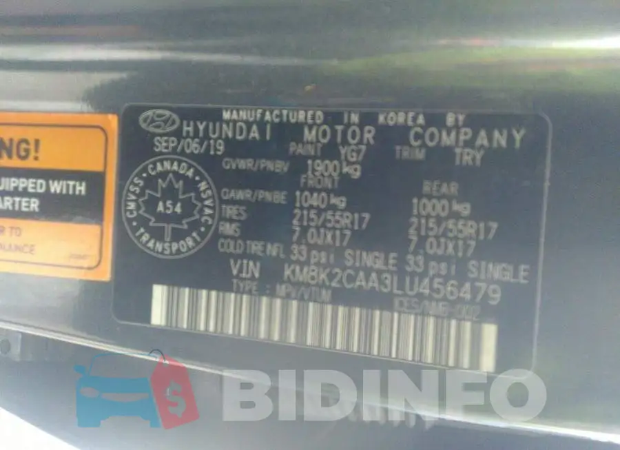 KM8K2CAA3LU456479 Photo# 9