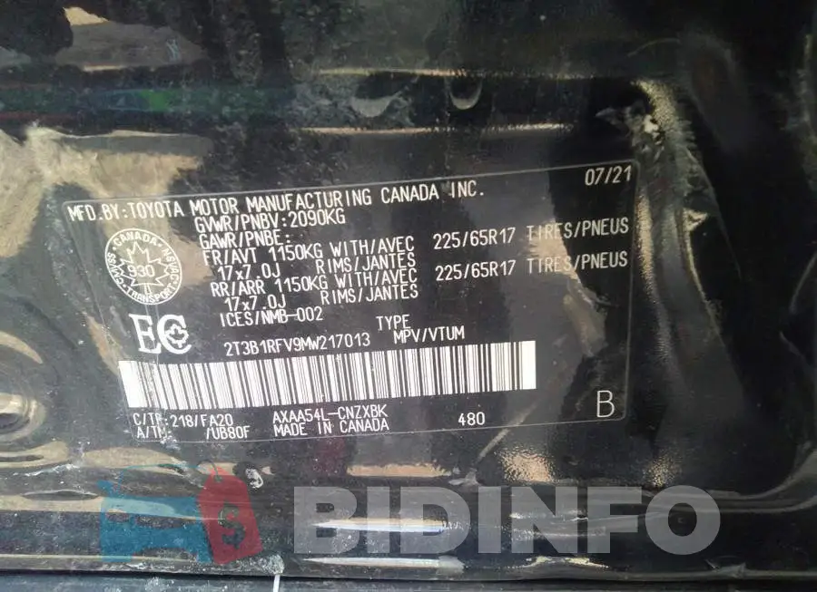 2T3B1RFV9MW217013 Photo# 9