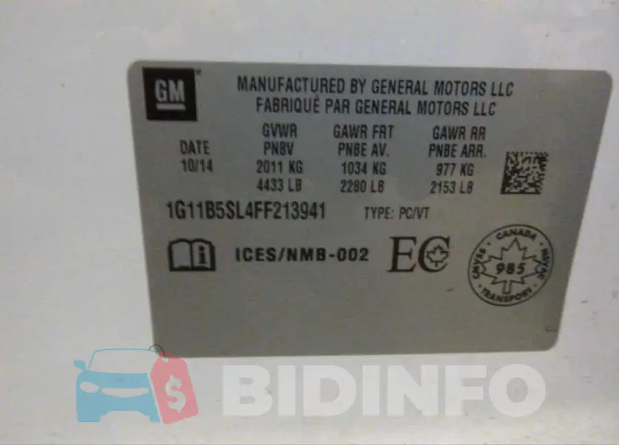 1G11B5SL4FF213941 Photo# 9
