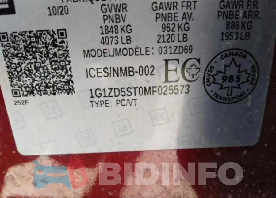 1G1ZD5ST0MF025573 Photo# 10